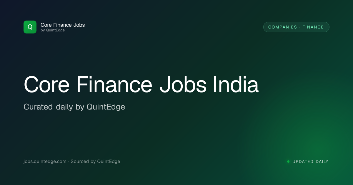Avener Capital Finance Jobs in India | Core Finance Jobs India
